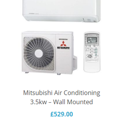 Mitsubishi Air Conditioning 3.5kw – Wall Mounted